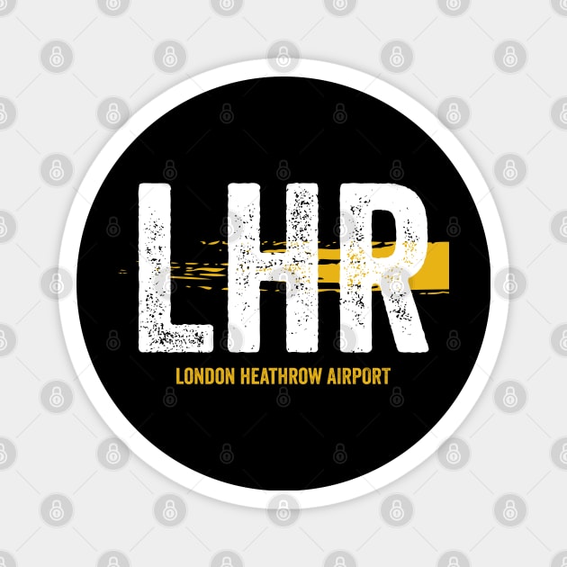 LHR Airport Code London Heathrow Airport Magnet by VFR Zone